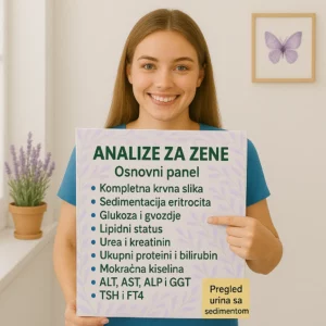 Vitamini, minerali i suplementacija u prevenciji zdravlja 57 Ženski panel (osnovni)